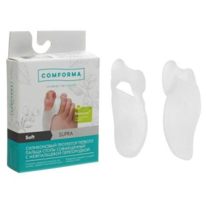 Комформа супра протектор силиконовые перв пальца стопы универс софт /арт с2725/