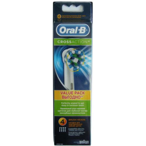 Орал би насадка сменная №4 д/электрич. зуб. щеток cross action eb50-4