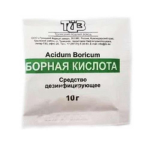Борная кислота средство дезинфицирующее 10г кожный антисептик