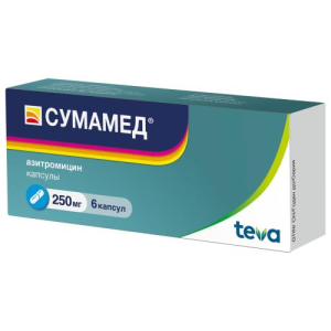 Сумамед капсулы 250мг №6