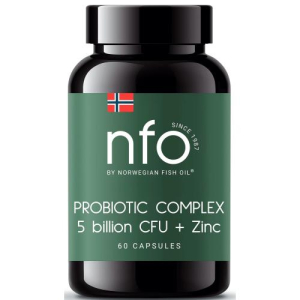НФО Норвегиан фиш оил пробиотик комплекс капсулы 325мг №60 5 млрд бактерий  бад