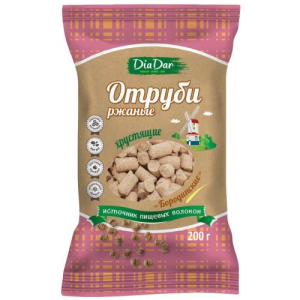 Диадар отруби ржаные 200г бородинские хруст.