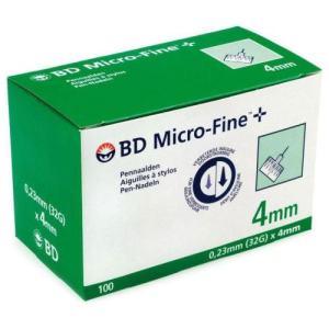 Бд микро-файн плюс игла для шприц-ручек №100 32g 0,23х4мм