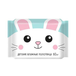 Авангард полотенца влажные №60 детские ромашка, алоэ и вит е