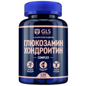 Джи эл эс глюкозамин хондроитин капсулы 400мг №120 бад