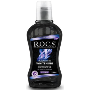 Рокс ополаскиватель для полости рта 250мл блэк эдишн отбел