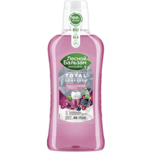 Лесной бальзам тотал комплекс ополаскиватель для полости рта 400мл таежные ягоды с морской солью