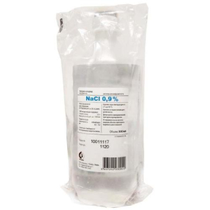 Натрия хлорид раствор для инфузий 0,9% 500мл №10