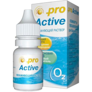 Оптимед про актив раствор увлажняющий для мягких контактных линз 10мл. 