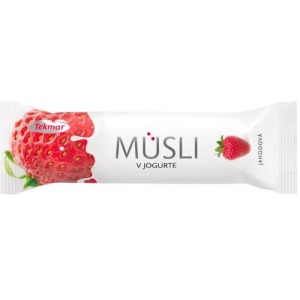 Текмар батончик-мюсли 30г в йогурте +  клубника