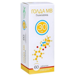 Голда мв таблетки с модифицированным высвобождением 30мг №60