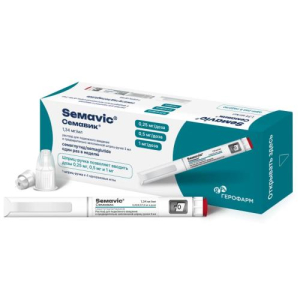 Семавик раствор для подкожного введения 0,25/0,5/1 мг/доза 3мл шприц-ручка + иглы 4 шт