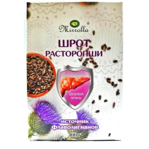 Мирролла шрот расторопши порошок 100г здоровая печень