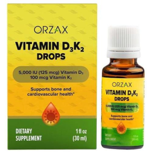 Орзакс витамин д3 + к2 капли для приема внутрь 30мл бад