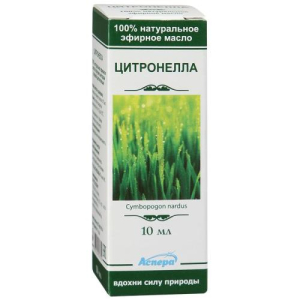 Аспера масло эфирное 10мл цитронелла