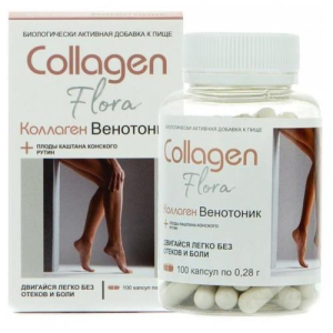 Коллаген венотоник-флора капсулы 280мг №100
