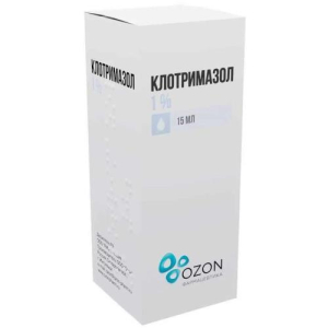 Клотримазол раствор для наружного применения  1% 15мл