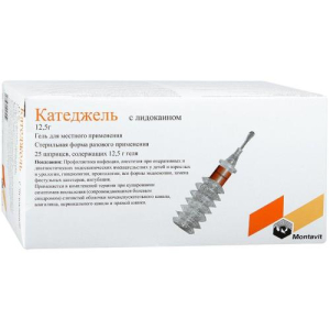 Катеджель с лидокаином гель для местного применения 12,5г №25