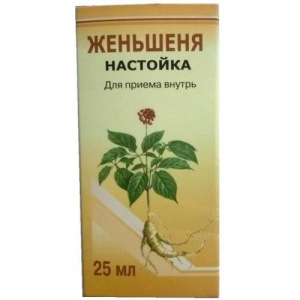 Женьшеня  настойка 25мл 