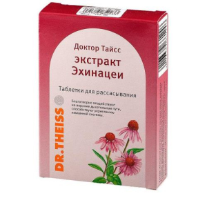 Доктор тайсс экстракт эхинацеи таблетки для рассасывания 2500мг №24 бад