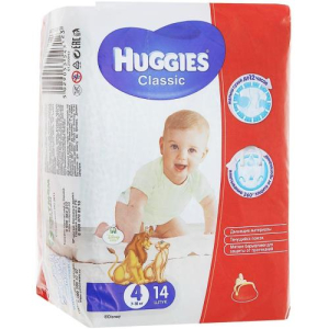 Хаггис классик подгузники детские №14 р.4 7-18кг  [huggies classic]