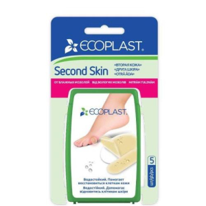 Экопласт секонд скин лейкопластырь мозольный №5 гидроколлоидный 44ммх69мм №2 20ммх60мм №3