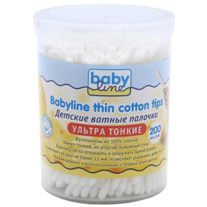 Бебилайн ват.палочки №200 [babyline]