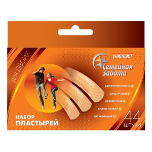 Унипласт пластырь №44 семейная забота набор универс