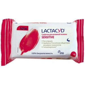 Лактацид салфетки д/интим. гигиены №15 сенсетив (фемина)