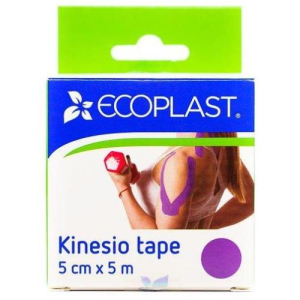 Нордепласт экопласт кинезио тейп 5смх5м фиолетовый