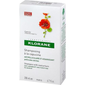 Клоран шампунь 200мл с экстр настурции от сухой перхоти
