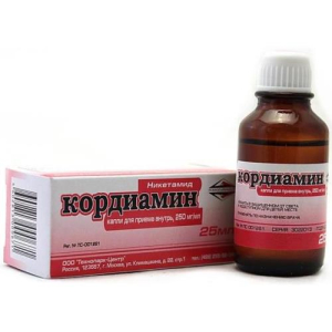Кордиамин капли для приема внутрь 250мг/мл 30мл