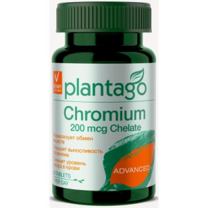 Плантаго хром хелат таблетки 0,2мг 500мг №60  [plantago] бад
