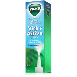 Викс актив синекс спрей назальный 0.05% 15мл алоэ + эвкалипт