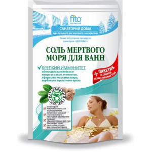 Фито санаторий дома соль для ванн 500г мертвого моря крепк. иммунитет