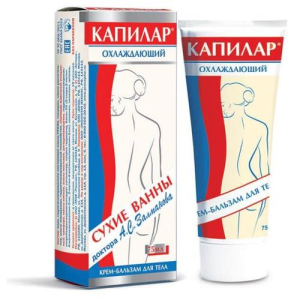 Капилар крем-бальзам для тела 75мл охлаждающий
