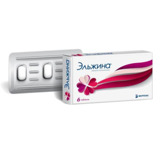 Эльжина таблетки вагинальные 65000ме + 500мг + 3мг + 100мг №6