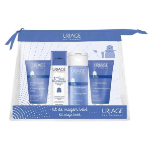 Урьяж набор маленького путешественника (4 средства) (крем пенящ 50мл + термал вода 50мл + вода очищ 100мл + молочко увл 50мл)