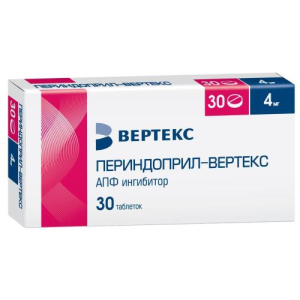 Периндоприл-вертекс таблетки 4мг №30