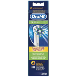 Орал би насадка для электрической зубной щетки №4 смен crossaction eb50rb