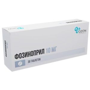 Фозиноприл таблетки 10мг №30/озон