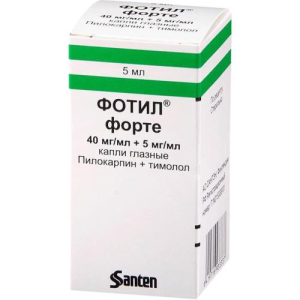 Фотил форте капли глазные 40мг/мл + 5мг/мл 5мл