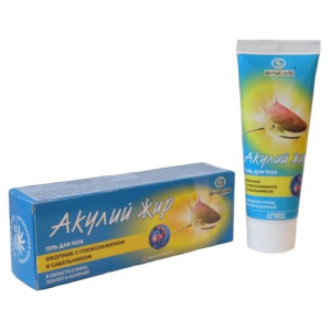 Акулья сила акулий жир  гель для тела 75мл окопник +  глюкозам. +  сабельник