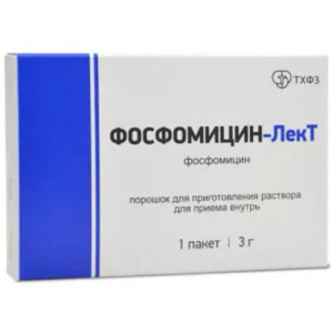 Фосфомицин-лект порошок для приготовления раствора для приема внутрь 3000мг 8000мг