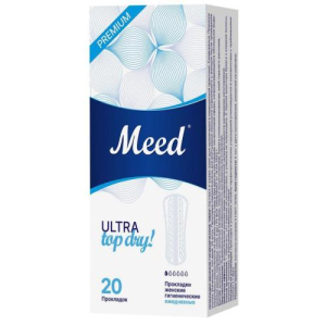 Мид прокладки ежедневные №20 ультра топ драй усечен