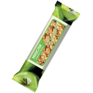 От природы батончик-мюсли 25г фундук + яблоко на фруктозе