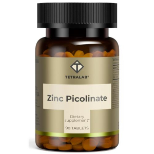 Тетралаб пиколинат цинка таблетки 180мг №90 бад