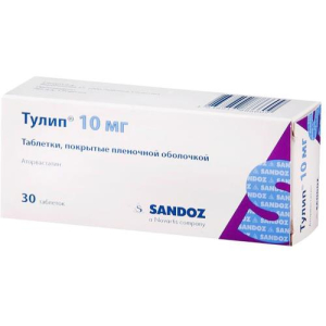 Тулип таблетки покрытые пленочной оболочкой 10мг №30