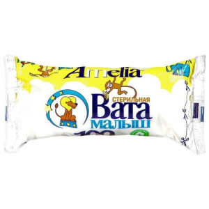 Амелия вата малыш 100г. хирургическая стериьная