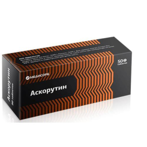 Аскорутин медисорб таблетки 50мг + 50мг №50 
